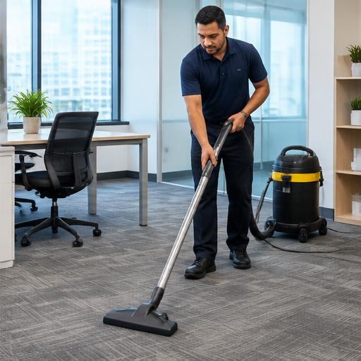 Illustration of a cleaning services business
