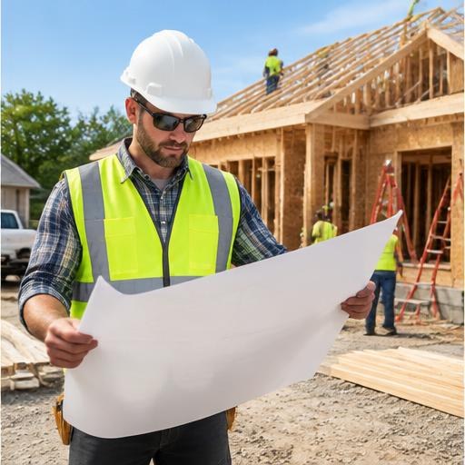 Illustration of a construction business