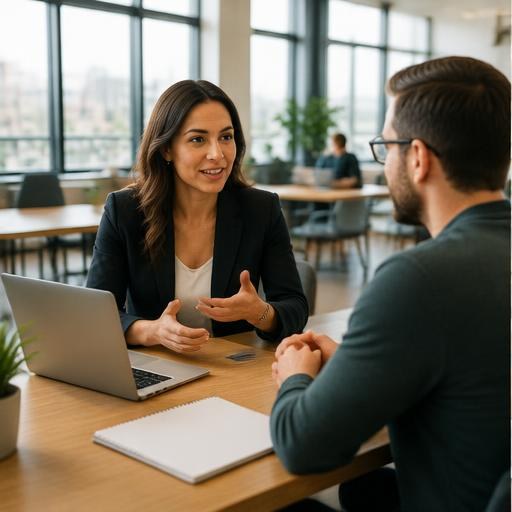Illustration of a consulting business
