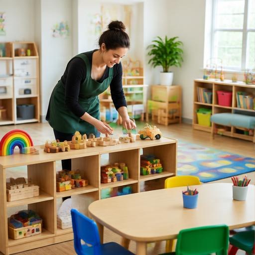 Illustration of a daycare business