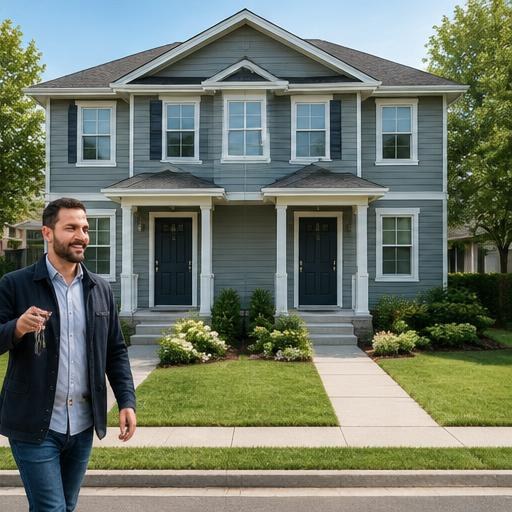 Illustration of a real estate rental properties business